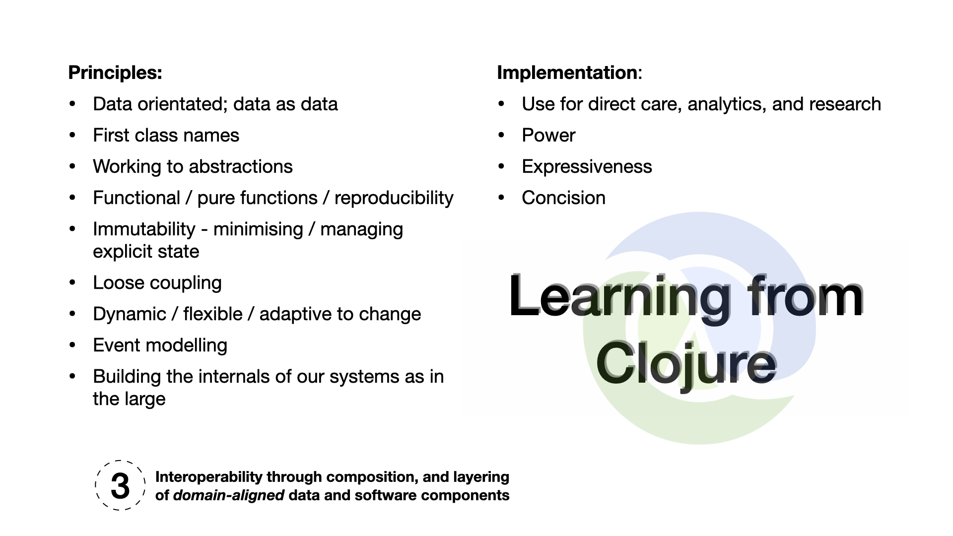 Learning from Clojure